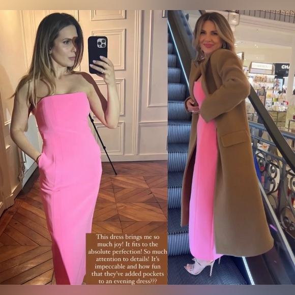 A.L.C. Elizabeth Strapless Sheath Dress pink - Picture 9 of 14